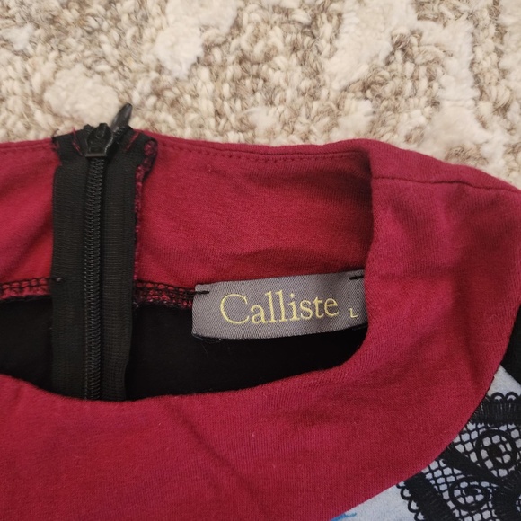 CALLISTE GOTHIC PRINTED TOP W/ROSE - LARGE - Picture 3 of 6